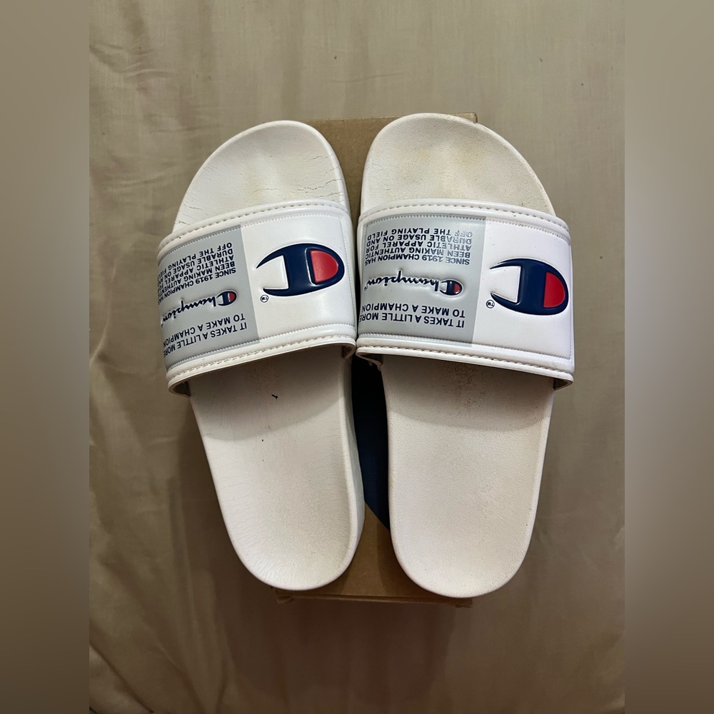 Champion Slides Sandals w box